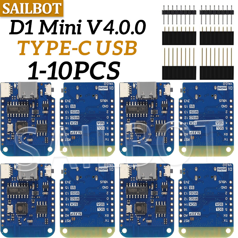1-10 قطعة WeMos D1 Mini ESP826 - مراجعة Wemos D1 Mini وسعره