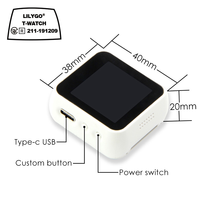 LILYGO®TTGO T-Watch قابل للبرم - مراجعة Ttgo T Watch وسعره